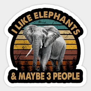 Urban Elephant Expedition Tee Triumph for Wildlife Majesty Admirers Sticker